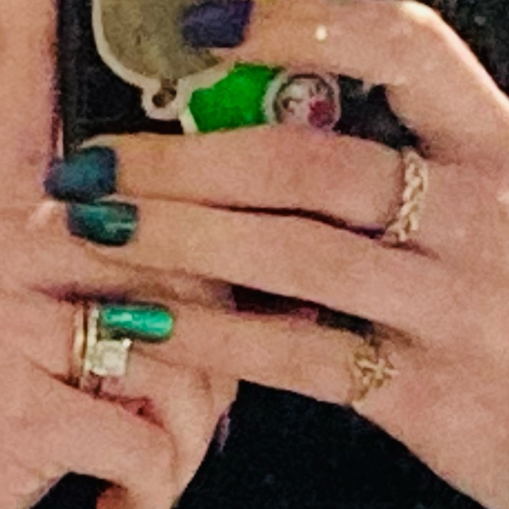 Solid Gold Cross Ring - image 7